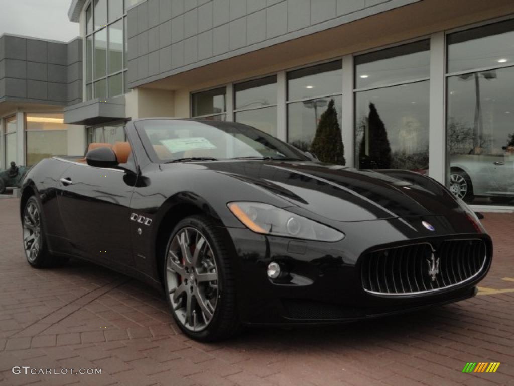 Nero Carbonio (Black Metallic) 2011 Maserati GranTurismo Convertible GranCabrio Exterior Photo #46750929