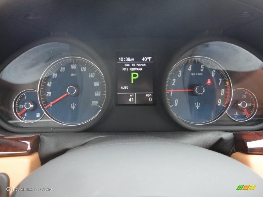 2011 Maserati GranTurismo Convertible GranCabrio Gauges Photo #46751250