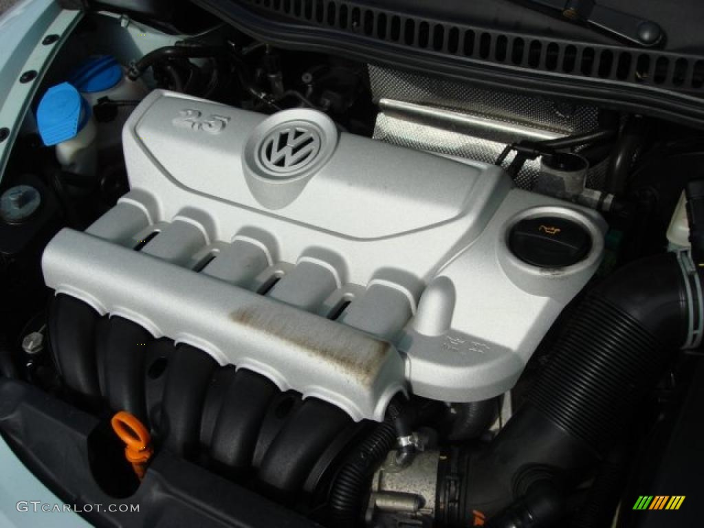 2006 Volkswagen New Beetle 2.5 Convertible 2.5L DOHC 20V Inline 5 Cylinder Engine Photo #46751505