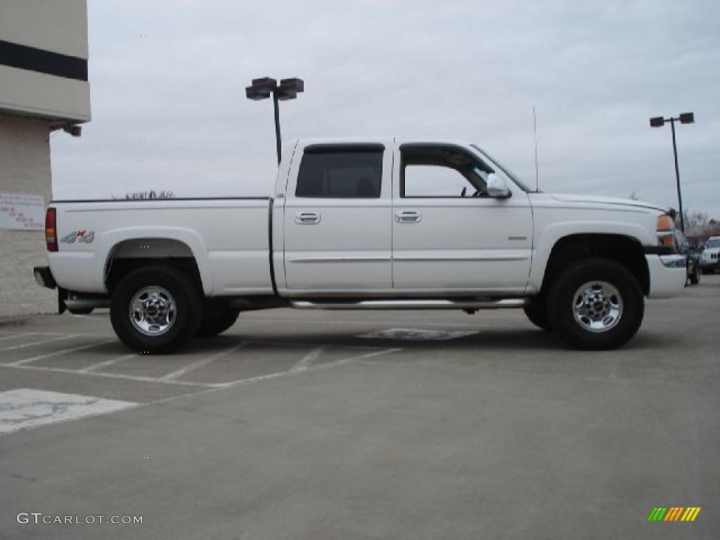 Summit White 2003 GMC Sierra 2500HD SLT Crew Cab 4x4 Exterior Photo #46752498