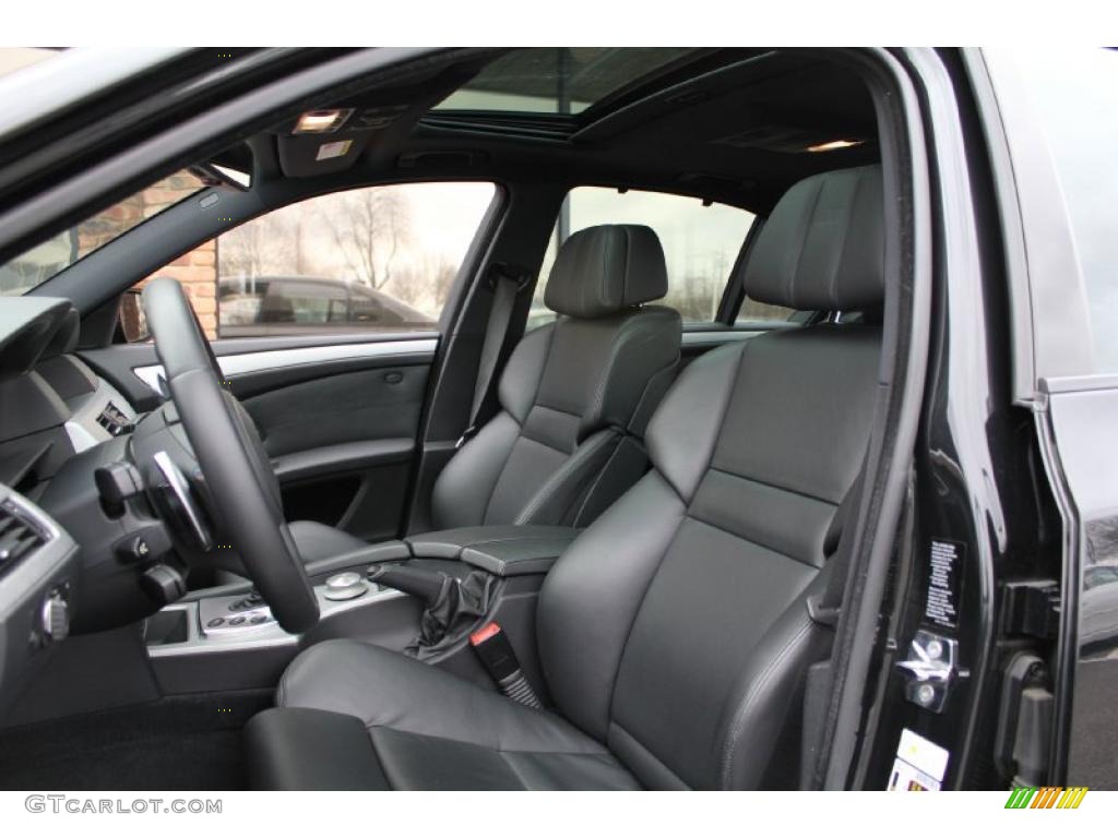 Black Interior 2008 BMW M5 Sedan Photo #46752837
