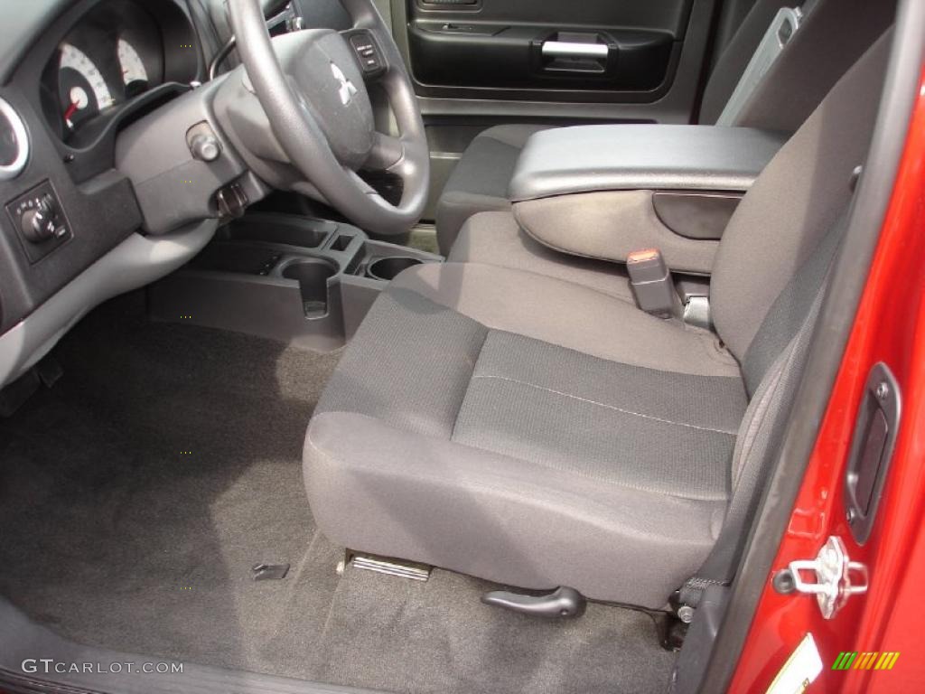 Slate Interior 2008 Mitsubishi Raider LS Extended Cab Photo #46753335