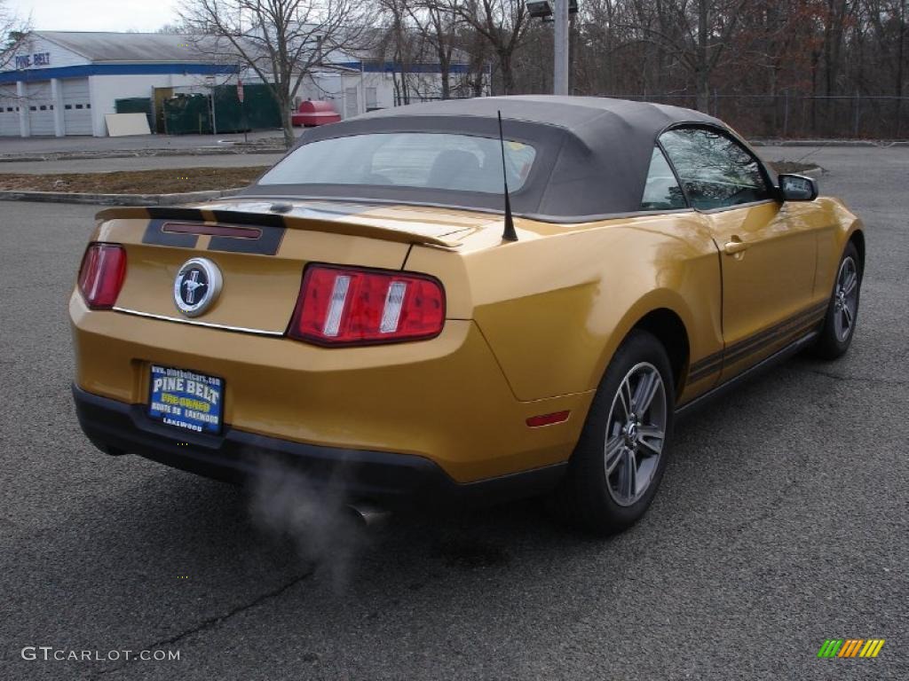 Sunset Gold Metallic 2010 Ford Mustang V6 Premium Convertible Exterior Photo #46753722