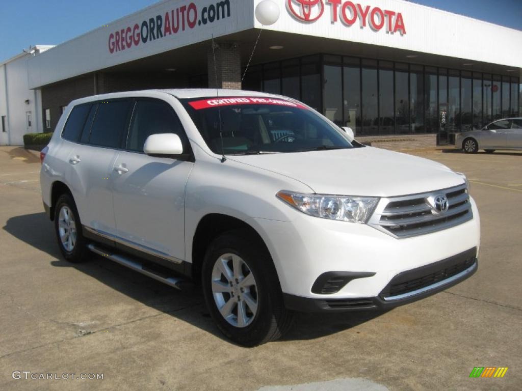 2011 Highlander SE - Blizzard White Pearl / Sand Beige photo #1