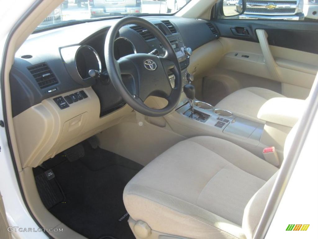 Sand Beige Interior 2011 Toyota Highlander SE Photo #46755834