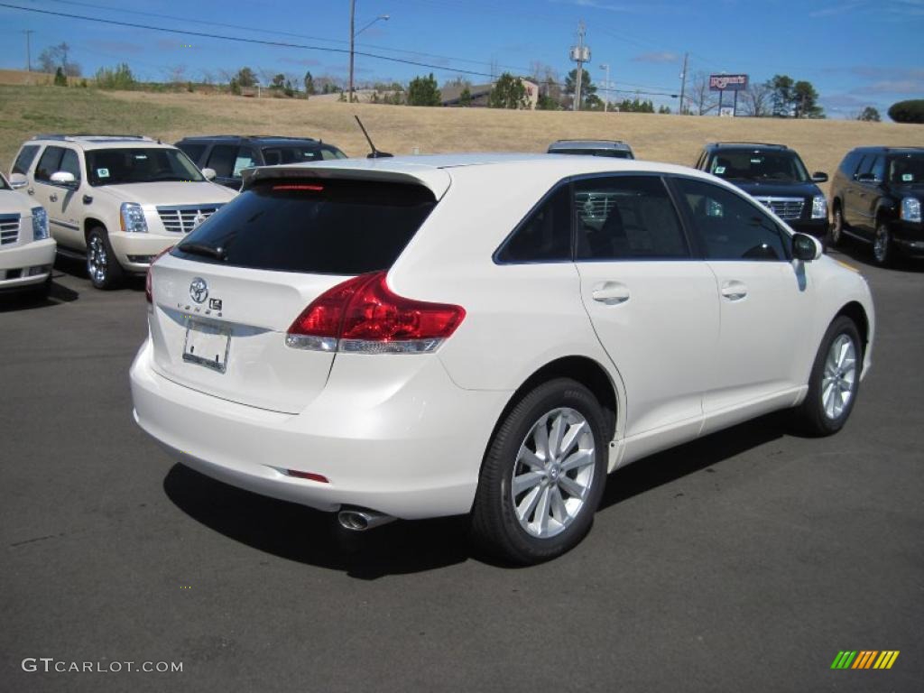 2011 Venza I4 - Blizzard Pearl White / Ivory photo #5