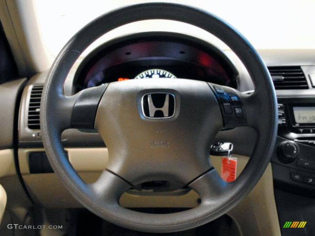 2003 Honda Accord LX Sedan Ivory Steering Wheel Photo #46756287