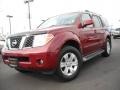 2005 Red Brawn Pearl Nissan Pathfinder LE  photo #1