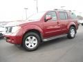 2005 Red Brawn Pearl Nissan Pathfinder LE  photo #2