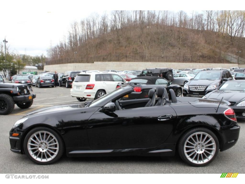Black 2010 Mercedes-Benz SLK 350 Roadster Exterior Photo #46756572