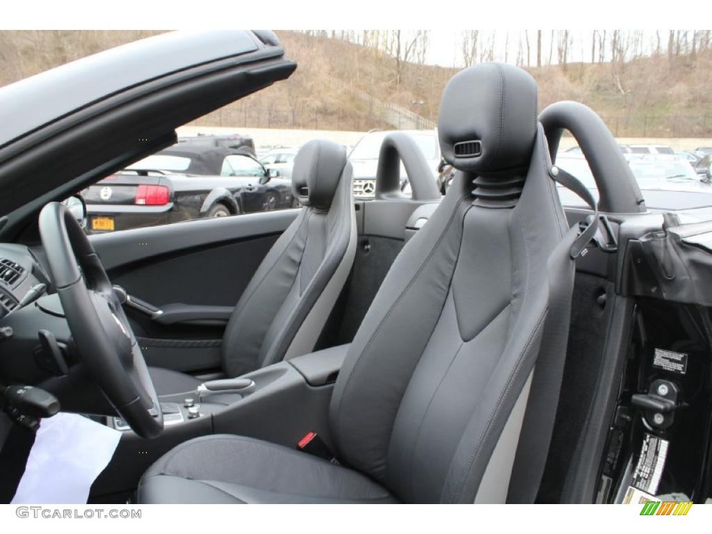 Black Interior 2010 Mercedes-Benz SLK 350 Roadster Photo #46756689