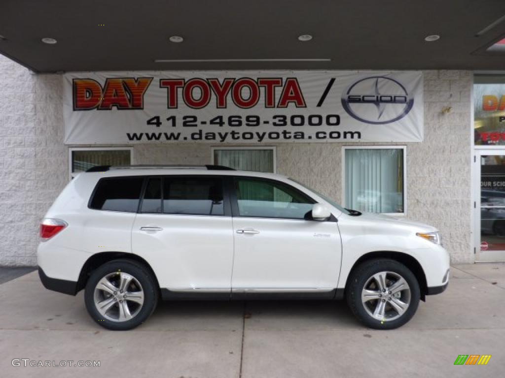 2011 Highlander Limited 4WD - Blizzard White Pearl / Sand Beige photo #1