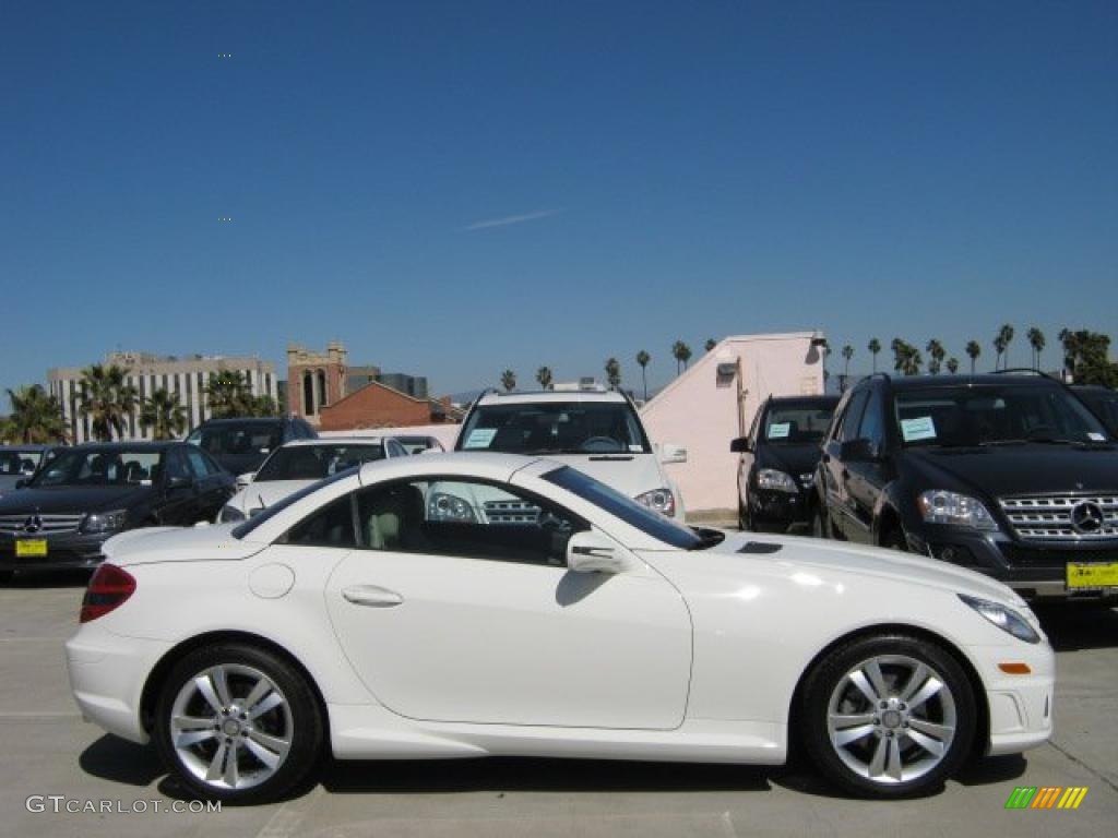 Arctic White 2011 Mercedes-Benz SLK 300 Roadster Exterior Photo #46757806