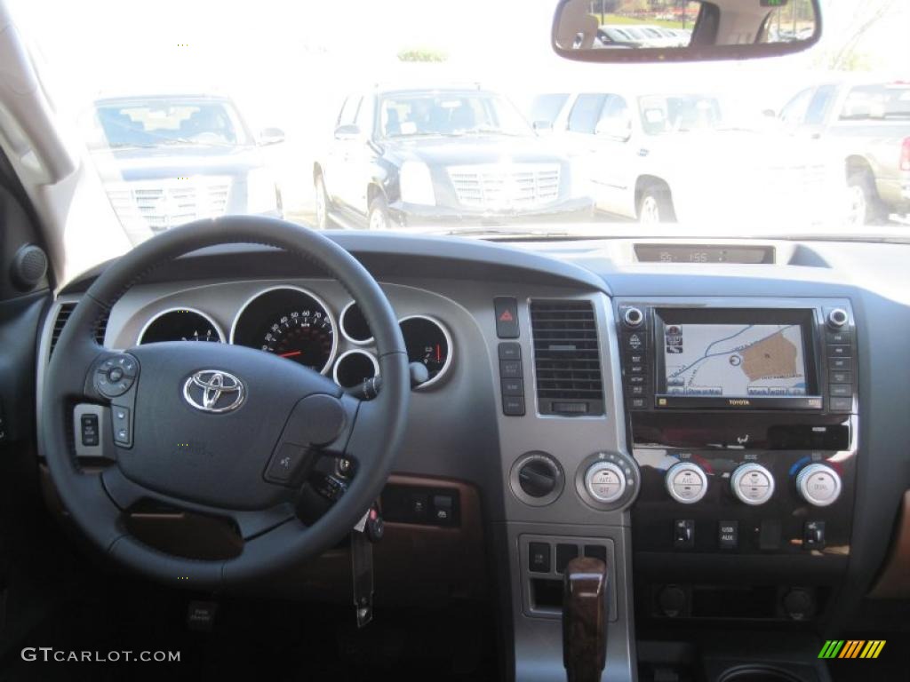2011 Toyota Tundra Limited CrewMax 4x4 Redrock/Black Dashboard Photo #46759287