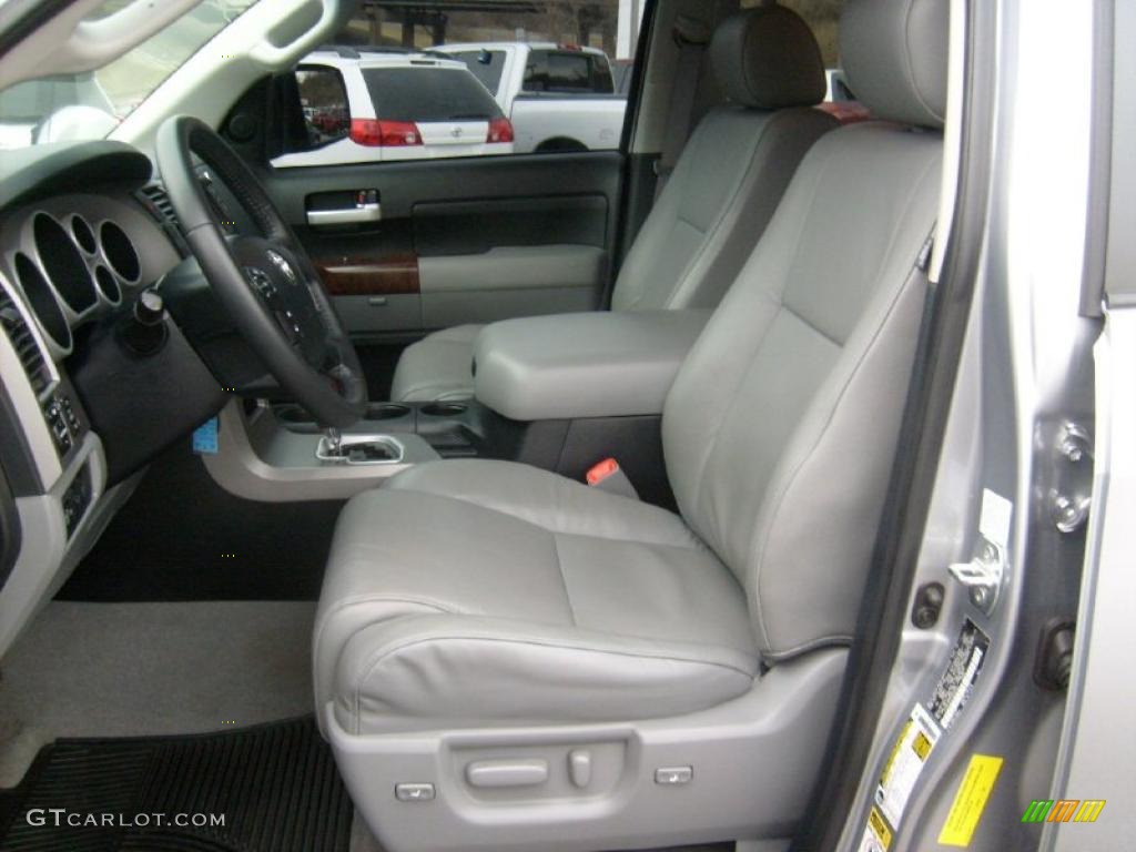 Graphite Gray Interior 2010 Toyota Tundra Limited Double Cab 4x4 Photo #46759413