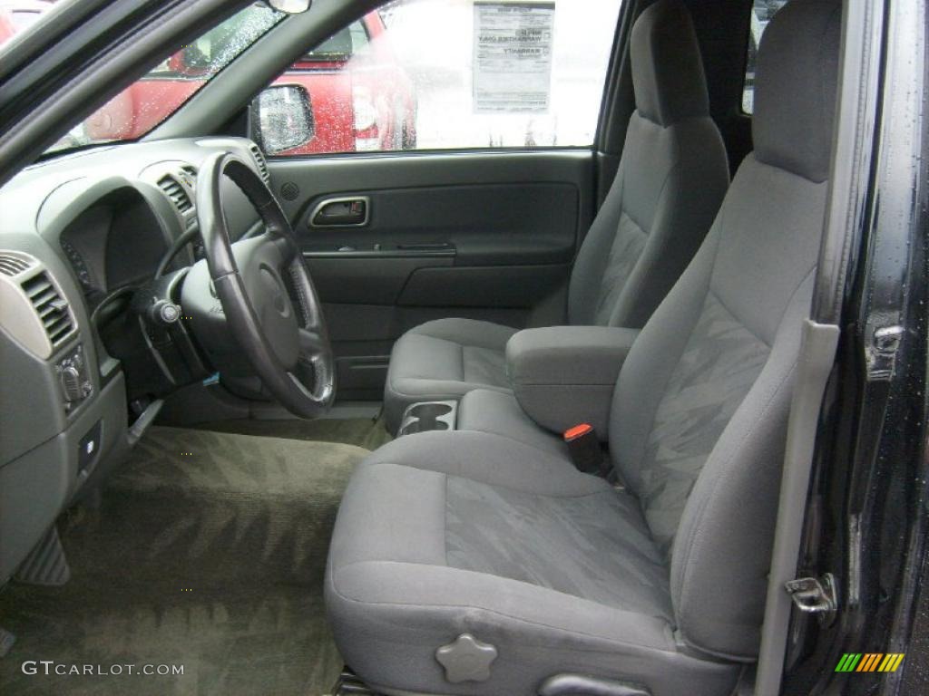 Very Dark Pewter Interior 2005 Chevrolet Colorado LS Regular Cab 4x4 Photo #46759884