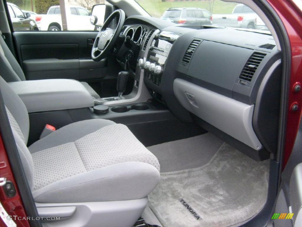 Graphite Gray Interior 2010 Toyota Tundra TRD Double Cab 4x4 Photo #46760337