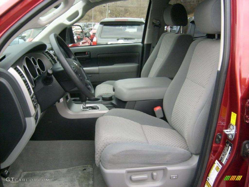 Graphite Gray Interior 2010 Toyota Tundra TRD Double Cab 4x4 Photo #46760352
