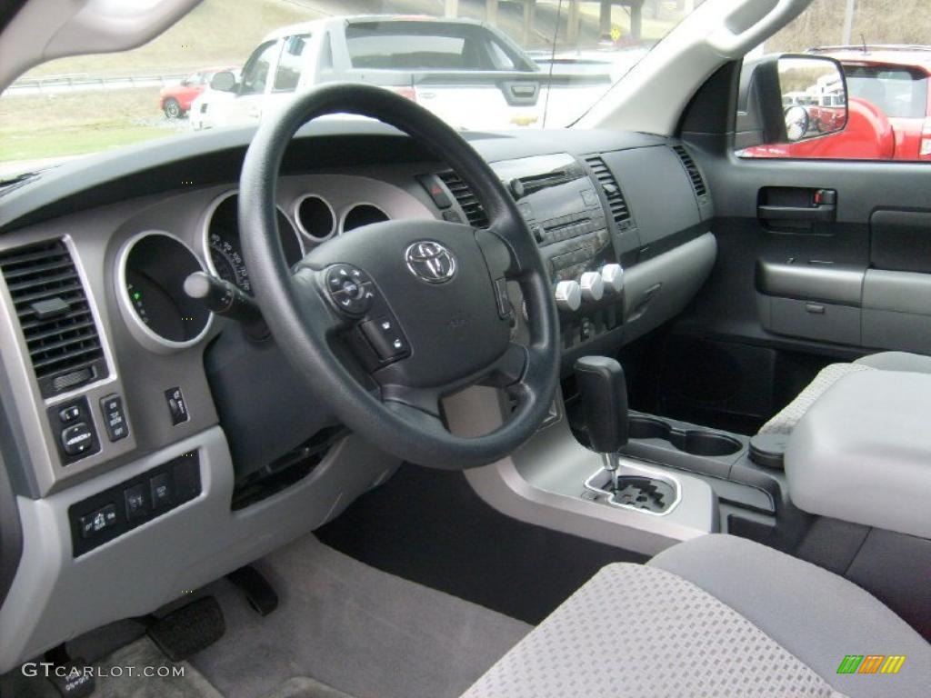 Graphite Gray Interior 2010 Toyota Tundra TRD Double Cab 4x4 Photo #46760367