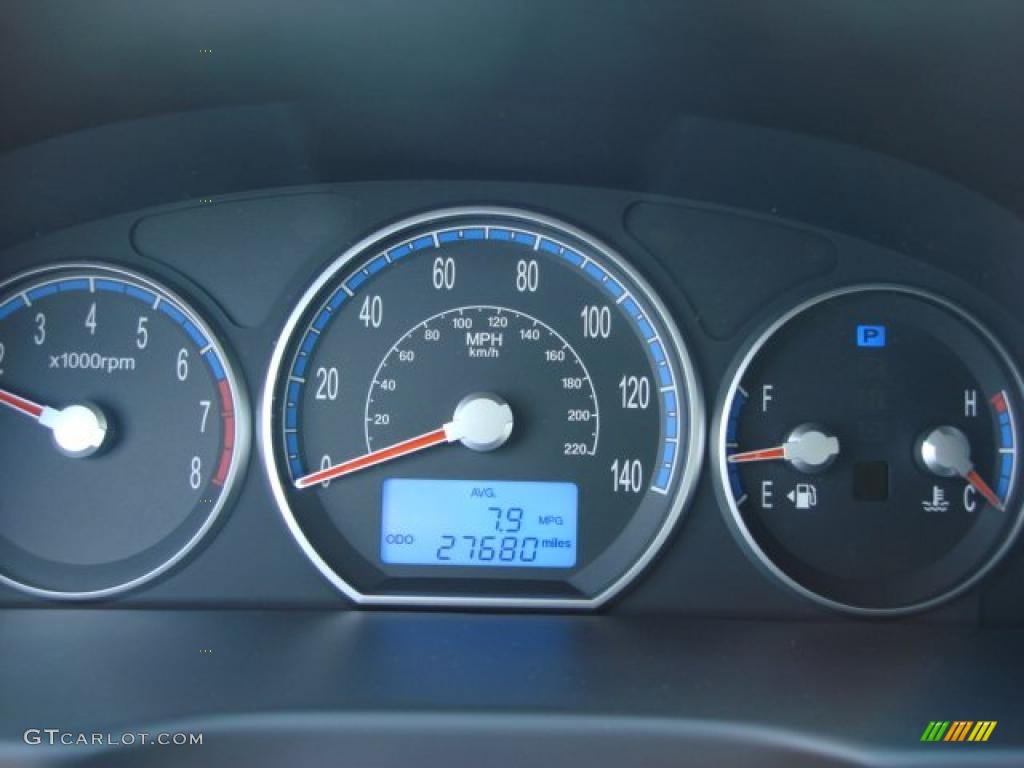 2009 Hyundai Santa Fe Limited Gauges Photo #46761753