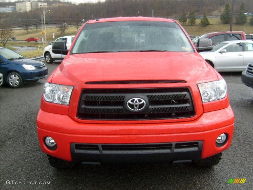 2011 Tundra TRD Rock Warrior Double Cab 4x4 - Radiant Red / Black photo #2