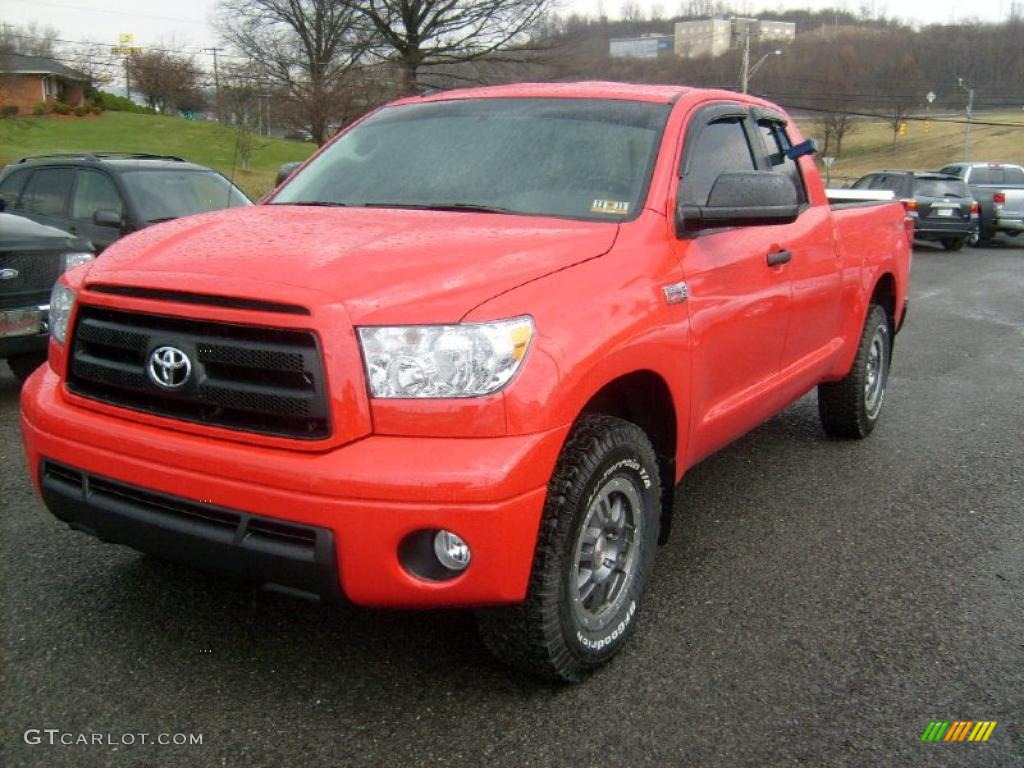 Radiant Red 2011 Toyota Tundra TRD Rock Warrior Double Cab 4x4 Exterior Photo #46762128