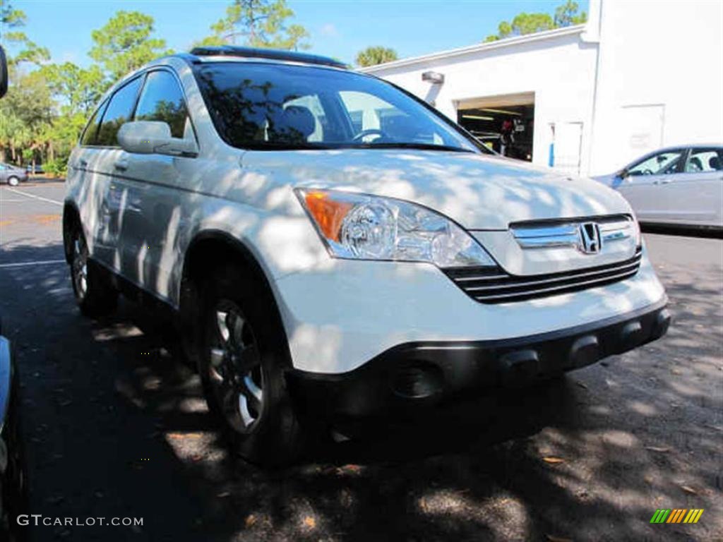 2007 CR-V EX-L - Taffeta White / Gray photo #1