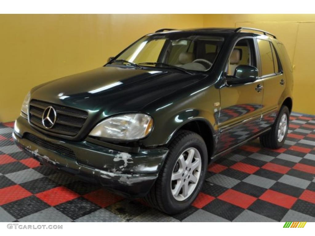 2001 ML 430 4Matic - Cypress Green Metallic / Java photo #2
