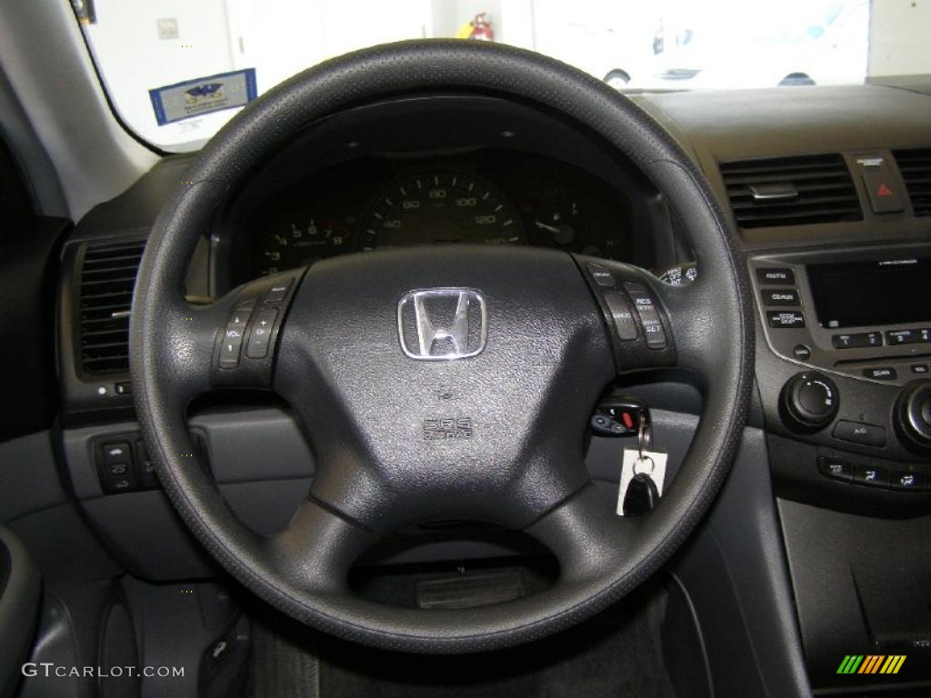 2006 Honda Accord LX V6 Sedan Gray Steering Wheel Photo #46763169