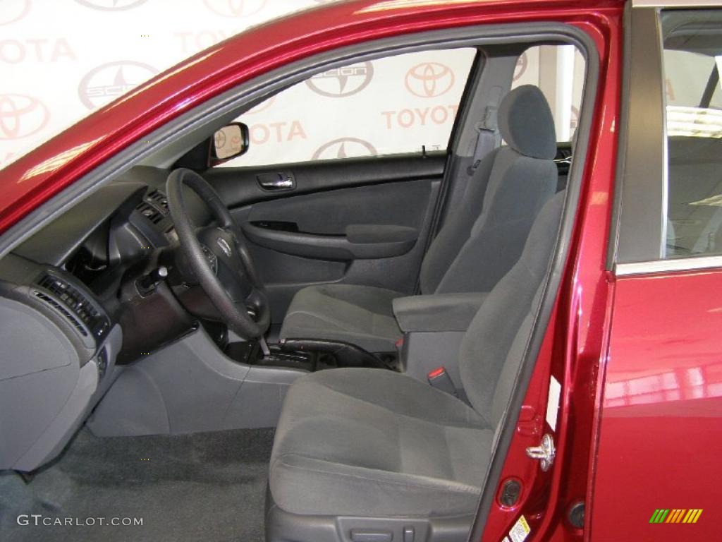 2006 Accord LX V6 Sedan - Redondo Red Pearl / Gray photo #17