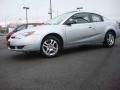 2004 Silver Nickel Saturn ION 2 Quad Coupe  photo #2