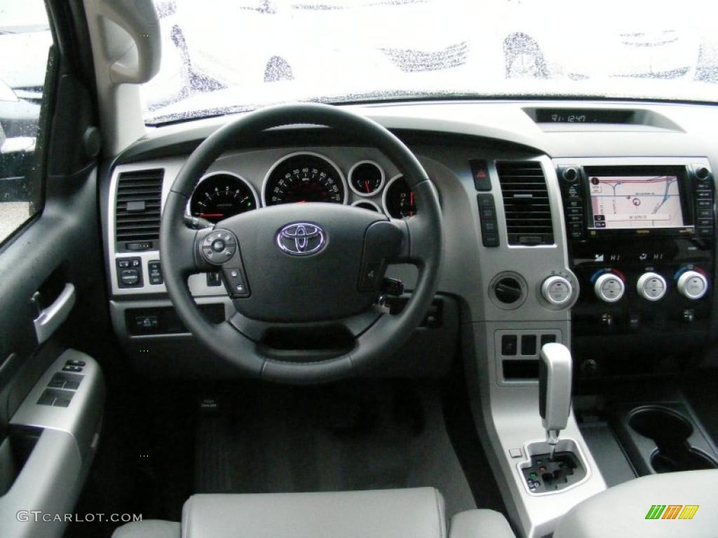 2009 Toyota Tundra Limited CrewMax 4x4 Graphite Gray Dashboard Photo #46763850