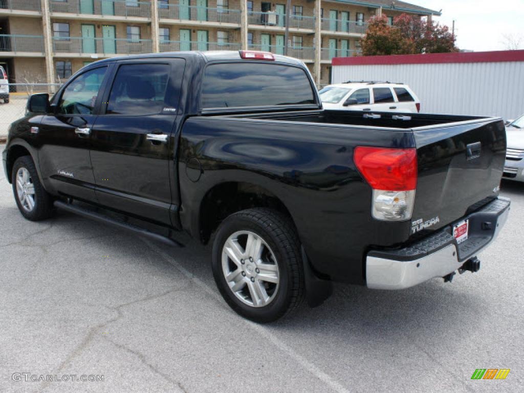 Black 2008 Toyota Tundra Limited CrewMax 4x4 Exterior Photo #46765143