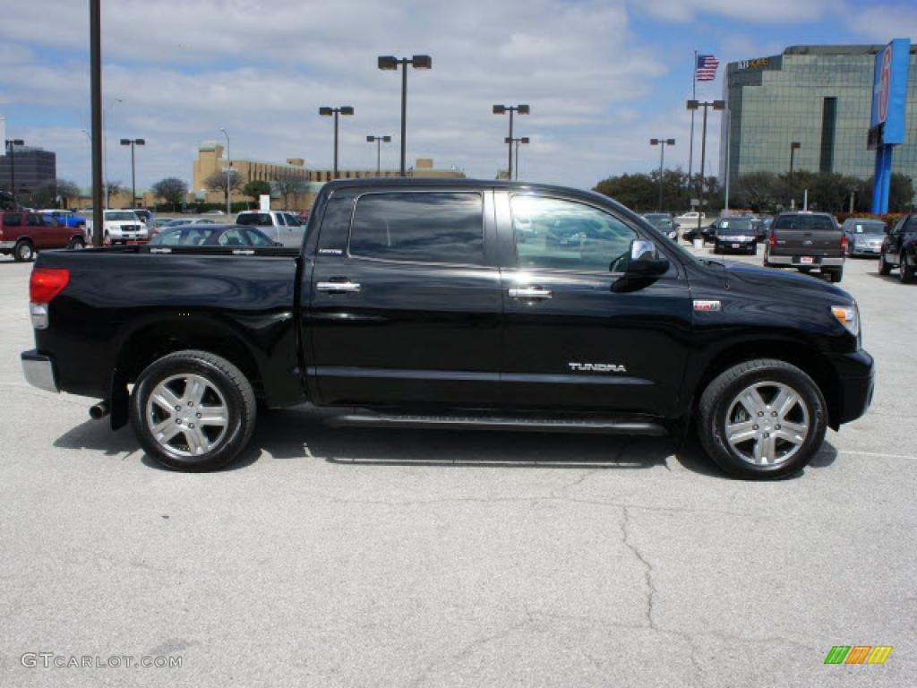 Black 2008 Toyota Tundra Limited CrewMax 4x4 Exterior Photo #46765164