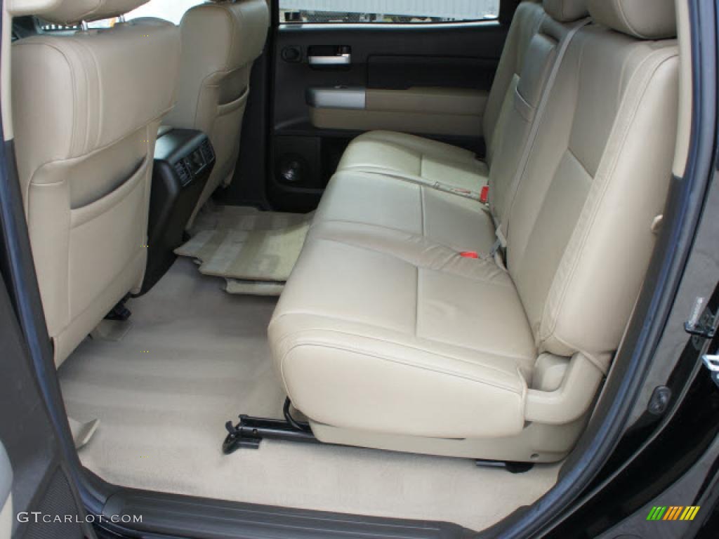 Beige Interior 2008 Toyota Tundra Limited CrewMax 4x4 Photo #46765209