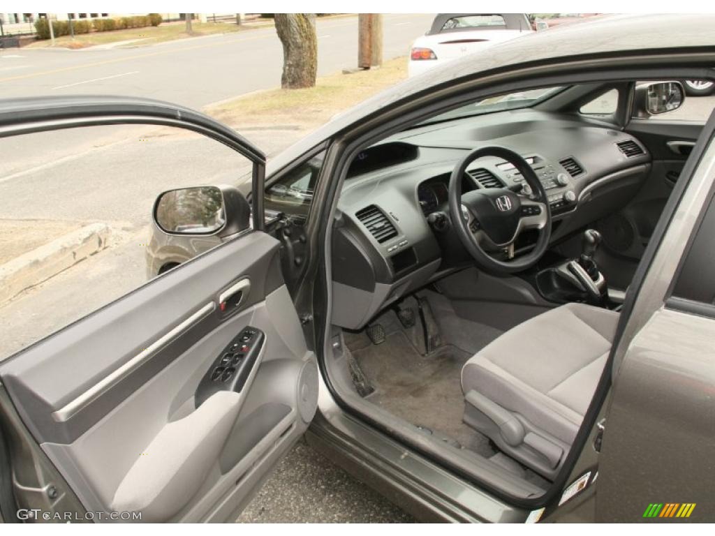 Gray Interior 2008 Honda Civic EX Sedan Photo #46765662