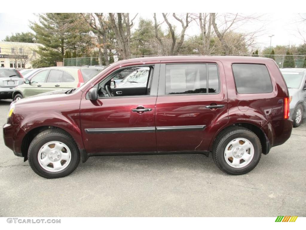 Dark Cherry Pearl 2011 Honda Pilot LX 4WD Exterior Photo #46766025