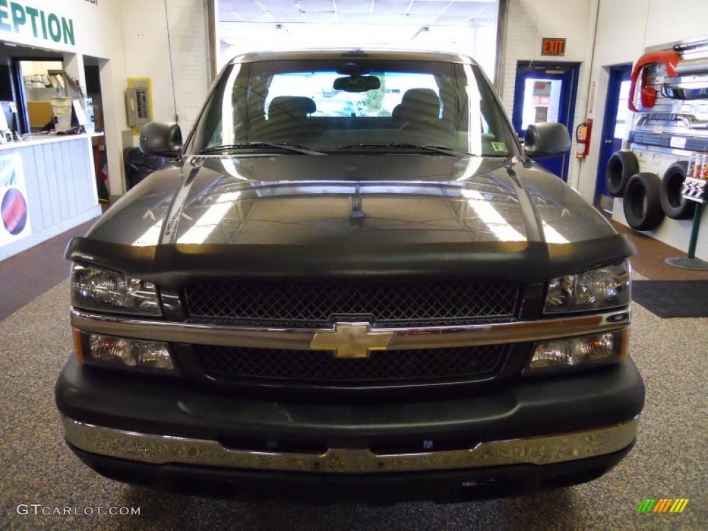 2003 Silverado 1500 LS Extended Cab 4x4 - Dark Gray Metallic / Dark Charcoal photo #1