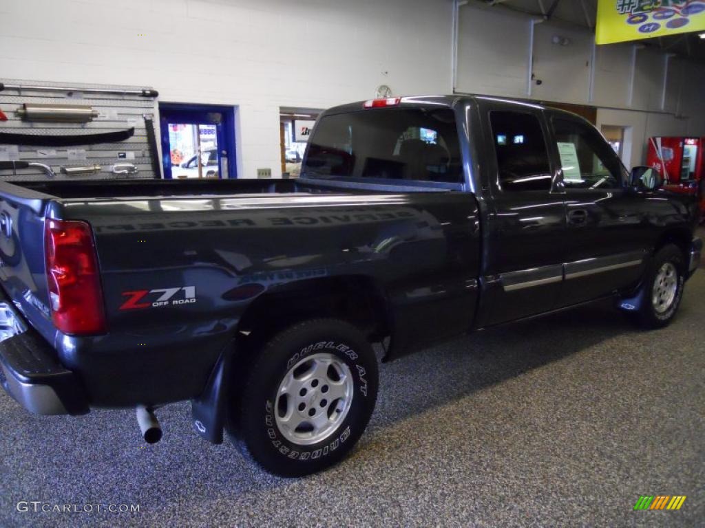 2003 Silverado 1500 LS Extended Cab 4x4 - Dark Gray Metallic / Dark Charcoal photo #5