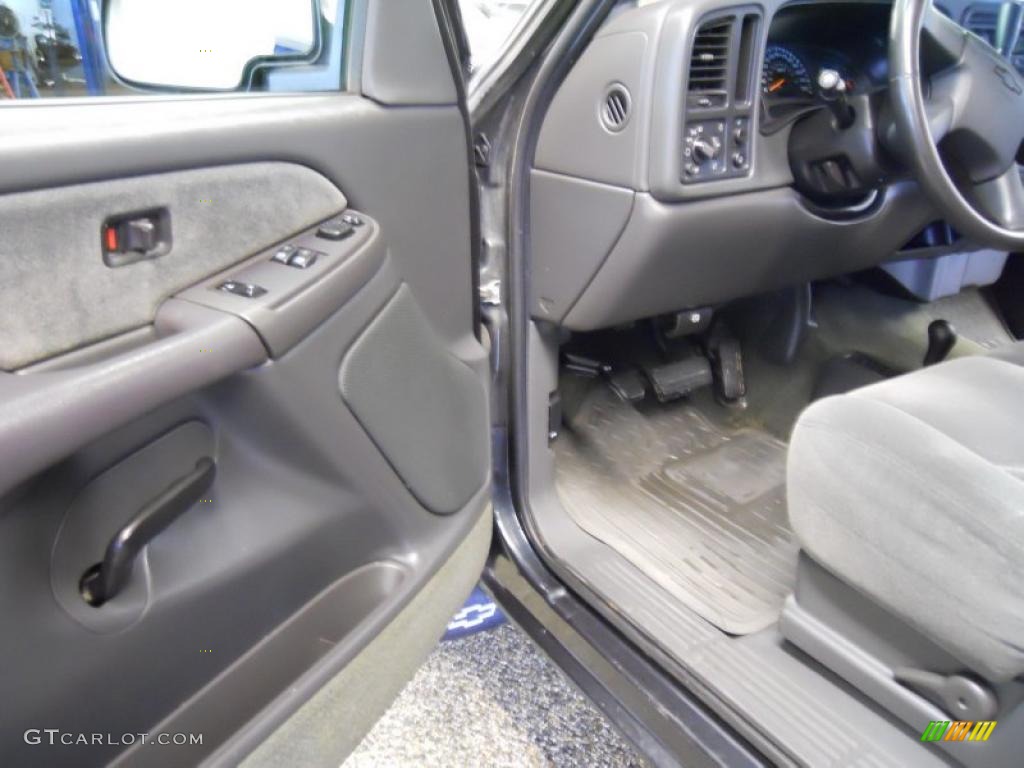 2003 Silverado 1500 LS Extended Cab 4x4 - Dark Gray Metallic / Dark Charcoal photo #14