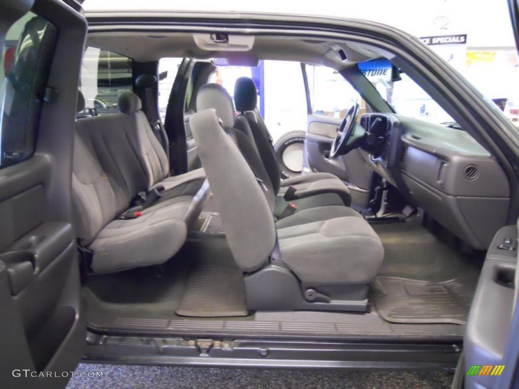 Dark Charcoal Interior 2003 Chevrolet Silverado 1500 LS Extended Cab 4x4 Photo #46766646