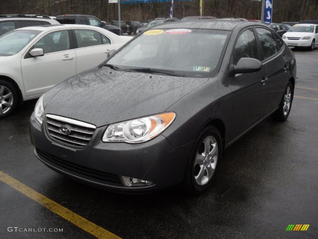 2009 Elantra GLS Sedan - Carbon Gray / Gray photo #1