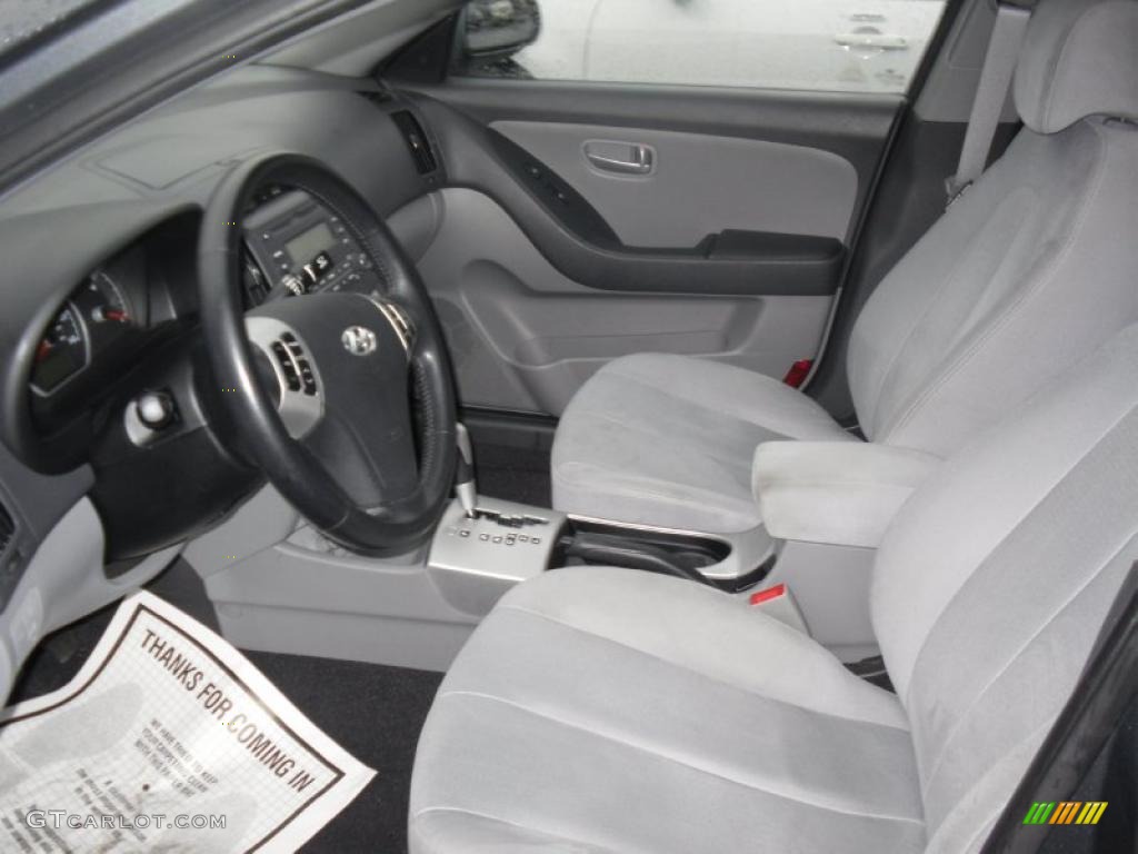 2009 Elantra GLS Sedan - Carbon Gray / Gray photo #5