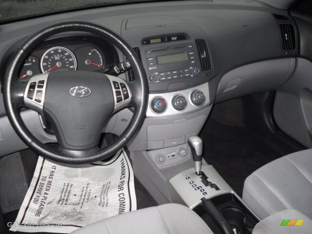 2009 Elantra GLS Sedan - Carbon Gray / Gray photo #7