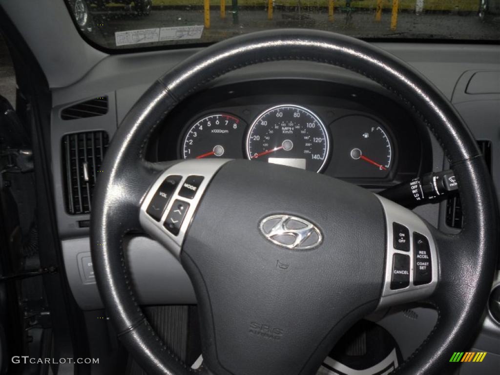2009 Elantra GLS Sedan - Carbon Gray / Gray photo #10