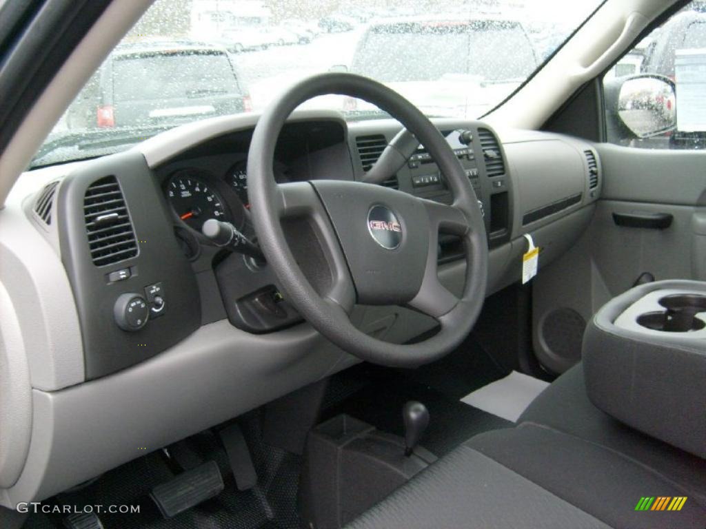 2011 Sierra 1500 Regular Cab 4x4 - Stealth Gray Metallic / Dark Titanium photo #11