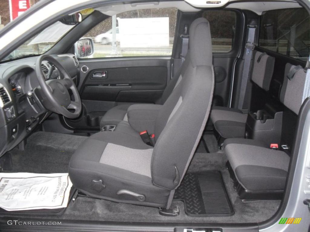 Ebony Interior 2010 Chevrolet Colorado LT Extended Cab Photo #46767624