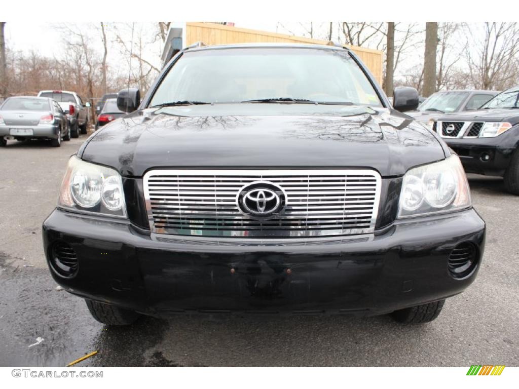 2002 Highlander V6 4WD - Black / Charcoal photo #2