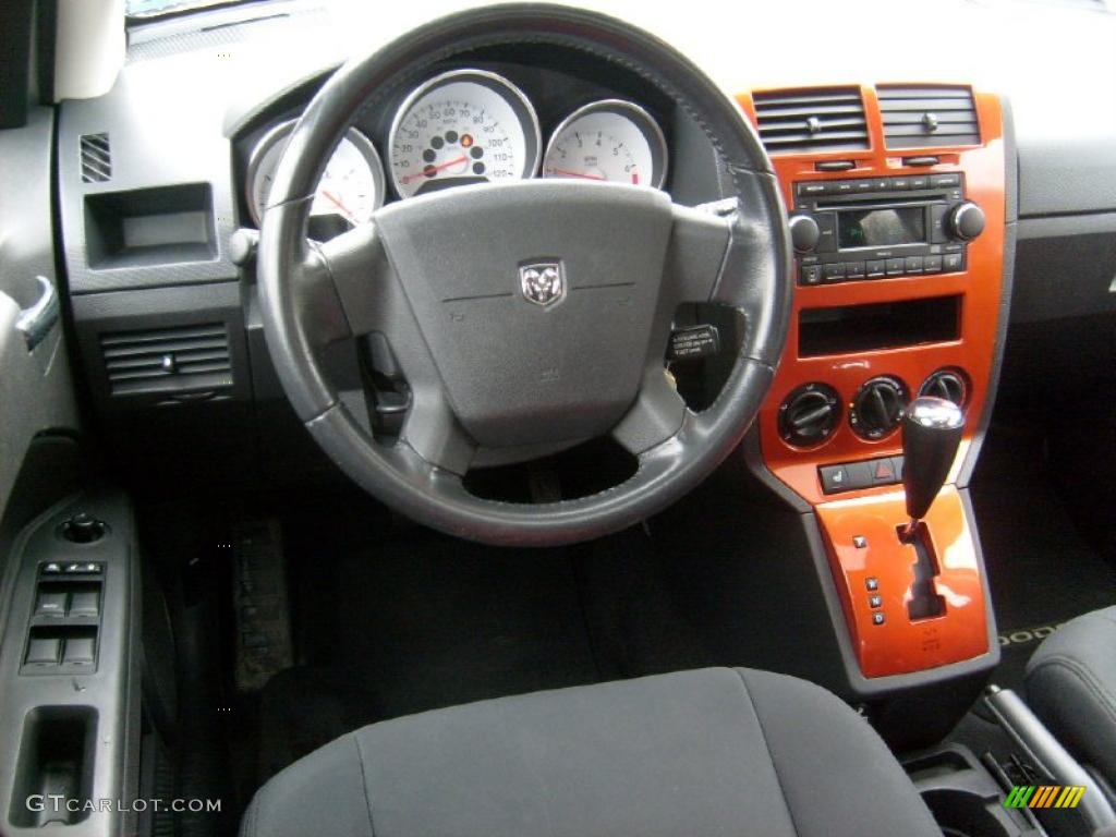 2008 Dodge Caliber R/T AWD Dark Slate Gray/Orange Dashboard Photo #46769011
