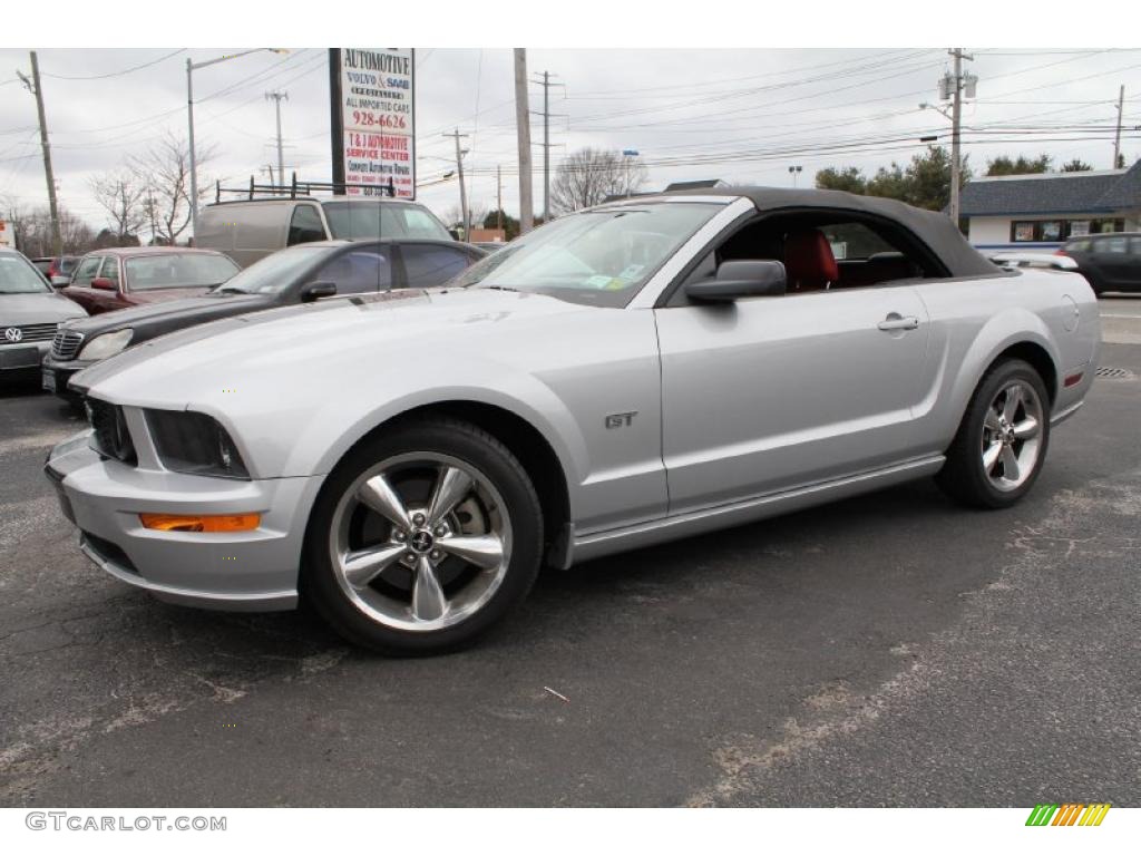 Satin Silver Metallic Ford Mustang